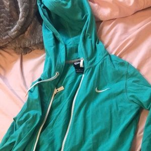 Teal Nike Hooded Jacket